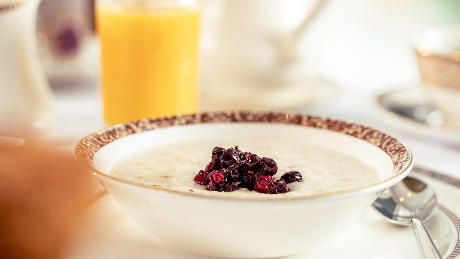The Culloden Estate And Spa Holywood  Exterior photo Oatmeal with dried blueberries